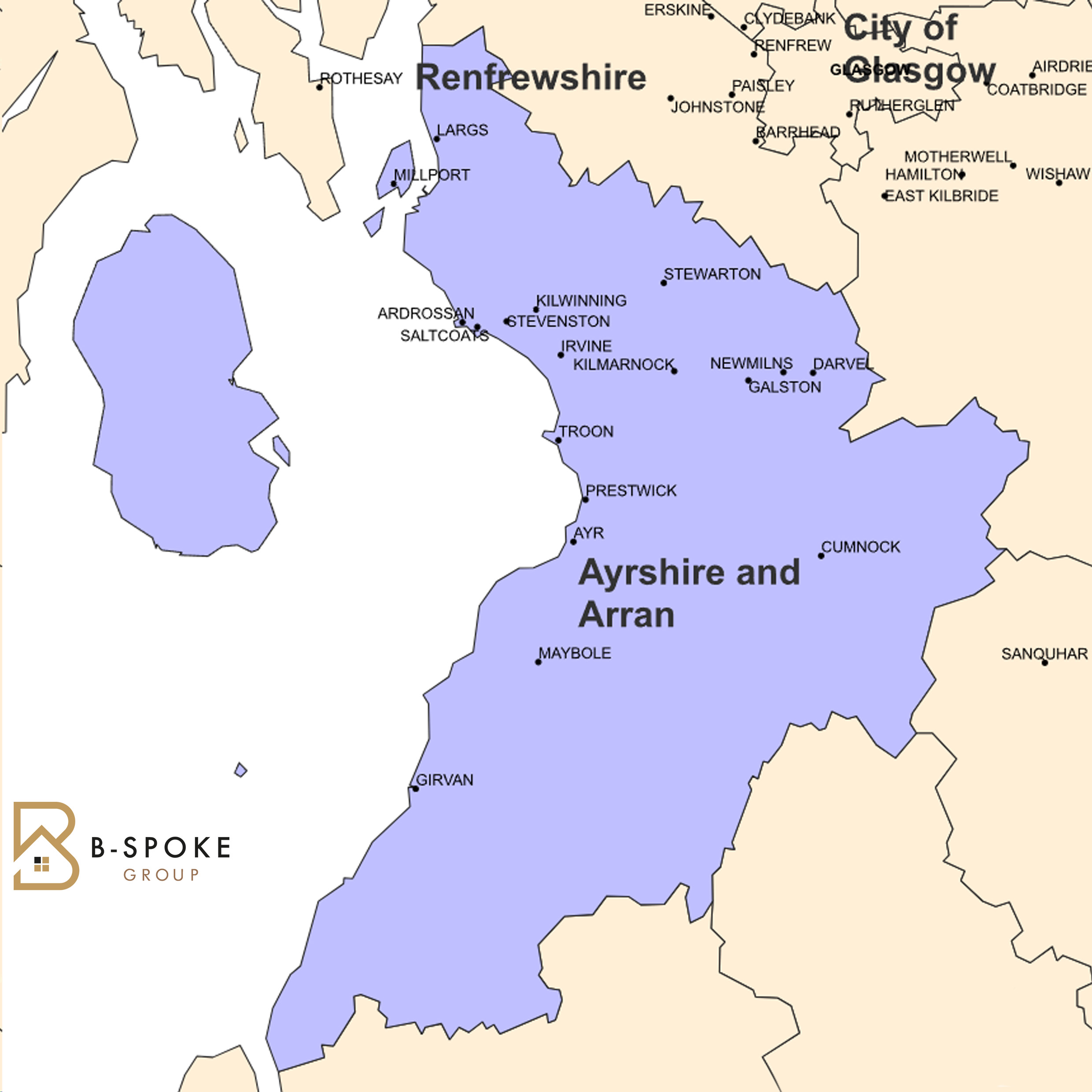 Central Belt of scotland